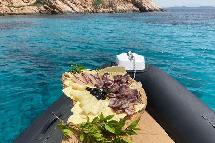 Aperitif in Dinghy [Sunset in Sardinia]