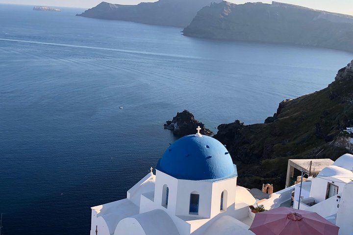 Santorini Private Deluxe Landausflug mit Weingut und Verkostung